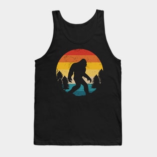 Bigfoot Sasquatch Yeti Retro Vintage Bigfoot Silhouette Tank Top